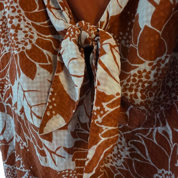 Silk Tie-Front Mini Dress in Sunflower - Picture 7 of 12